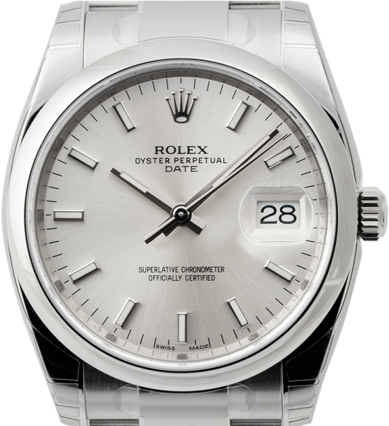 Sku - Zz288000a4 - Rolex Date 34mm Clipart (600x600), Png Download