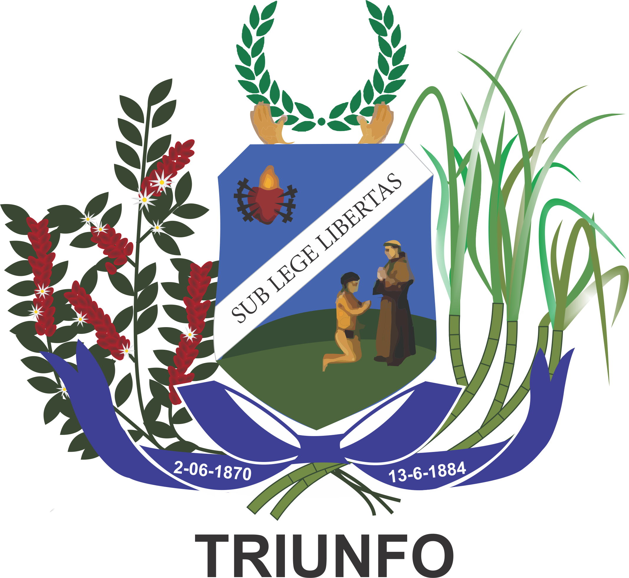 Brasão Triunfo Pernambuco Clipart (2135x1963), Png Download