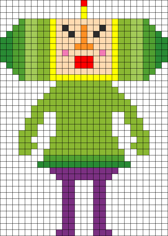 The Prince From Katamari Damacy Perler Bead Pattern - Prince Katamari Sprites Clipart (568x799), Png Download