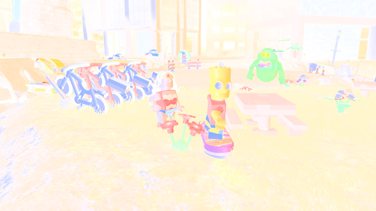 Lego Dimensions Simpsons Screenshot Clipart (1280x720), Png Download