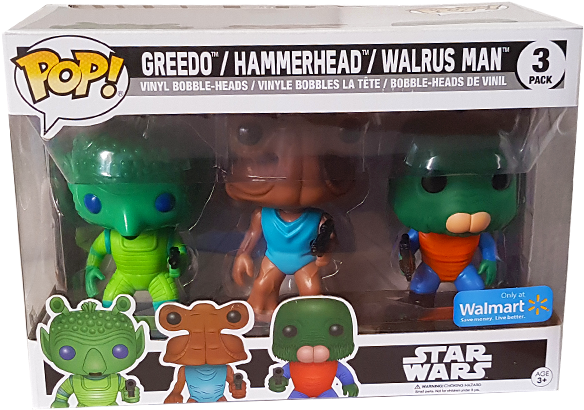 Greedo, Hammerhead & Walrus Man Walmart Exclusive Pop - Funko Pop Clipart (600x600), Png Download