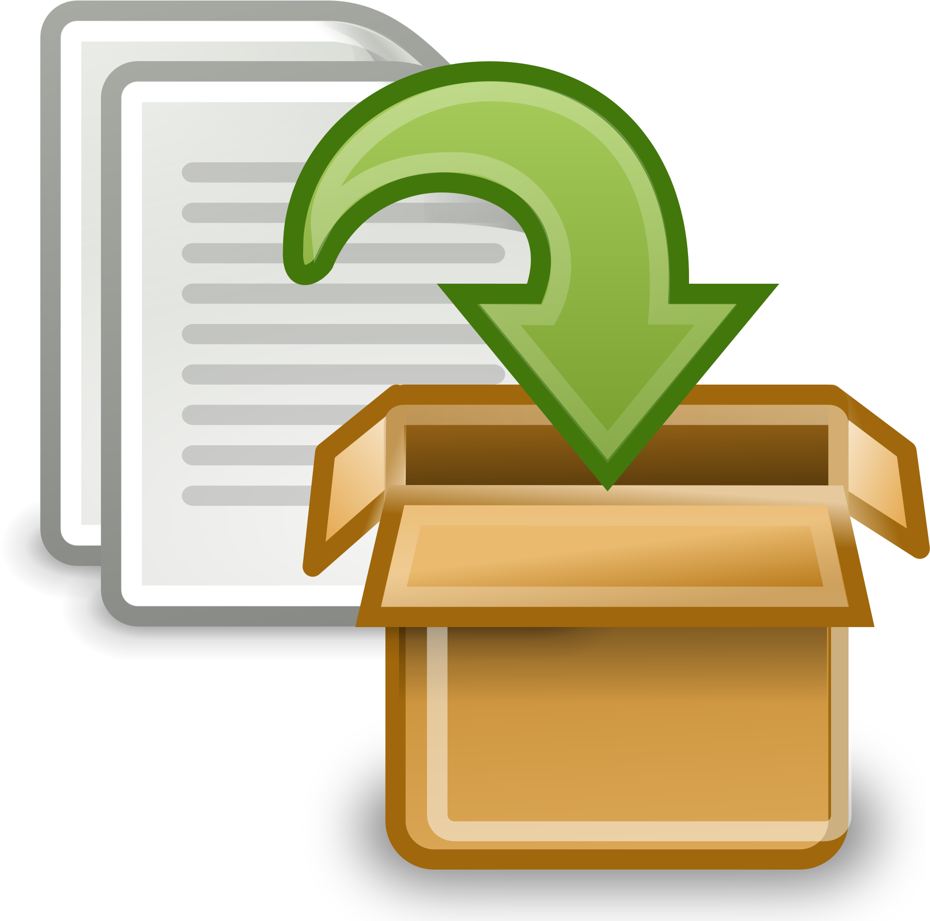 File Archive - Archive Files Clipart (2000x2000), Png Download