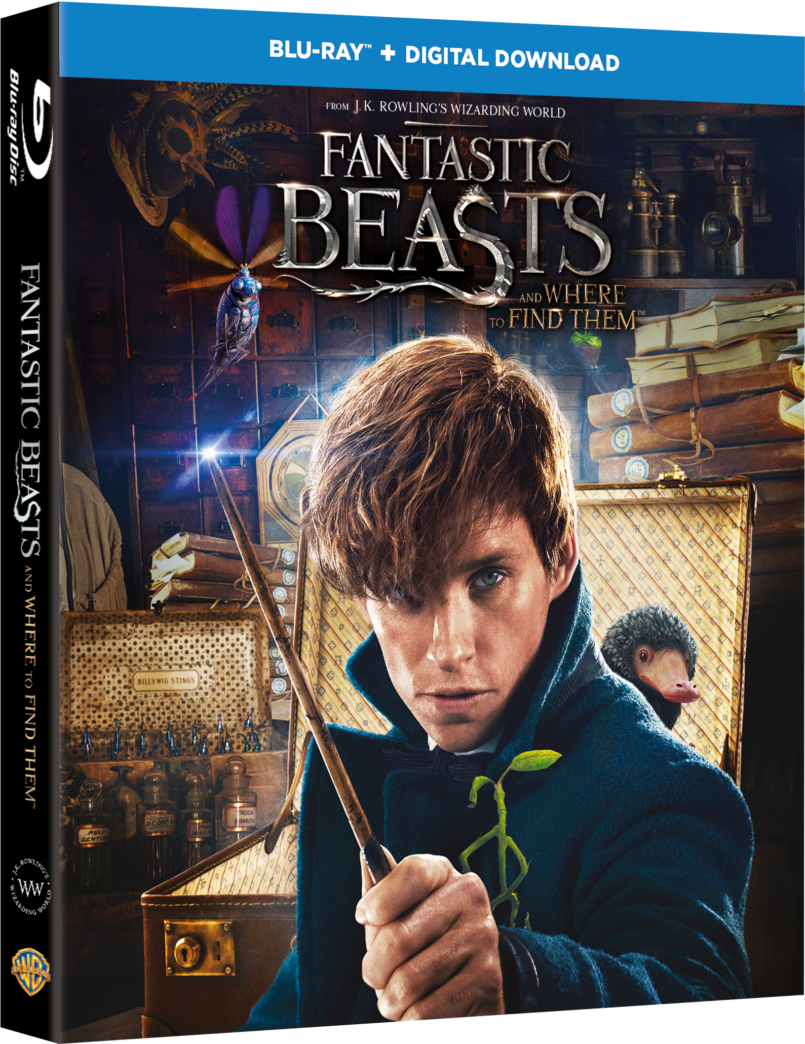 Critical Popcorn - Blu Ray Fantastic Beasts Clipart (1800x2294), Png Download