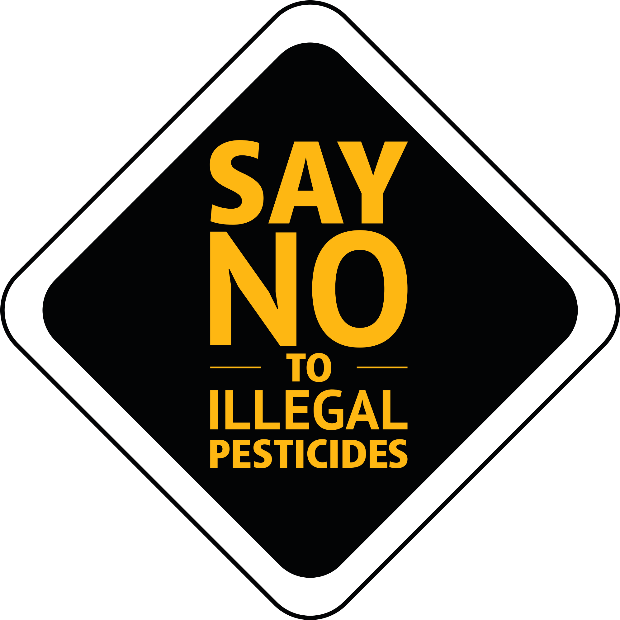 Say No To Illegal Pesticides - Sign Clipart (2254x2064), Png Download
