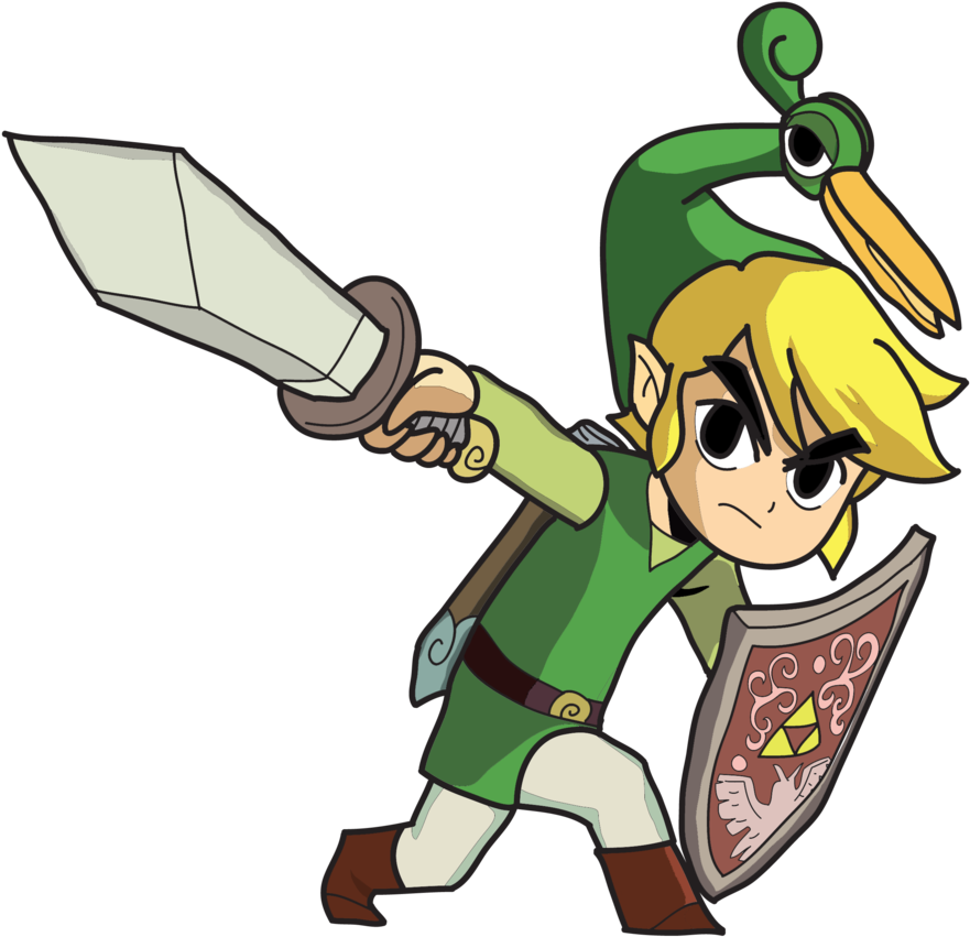 Minish Cap - Google Search - Drawings Of Toon Link Clipart (900x1200), Png Download