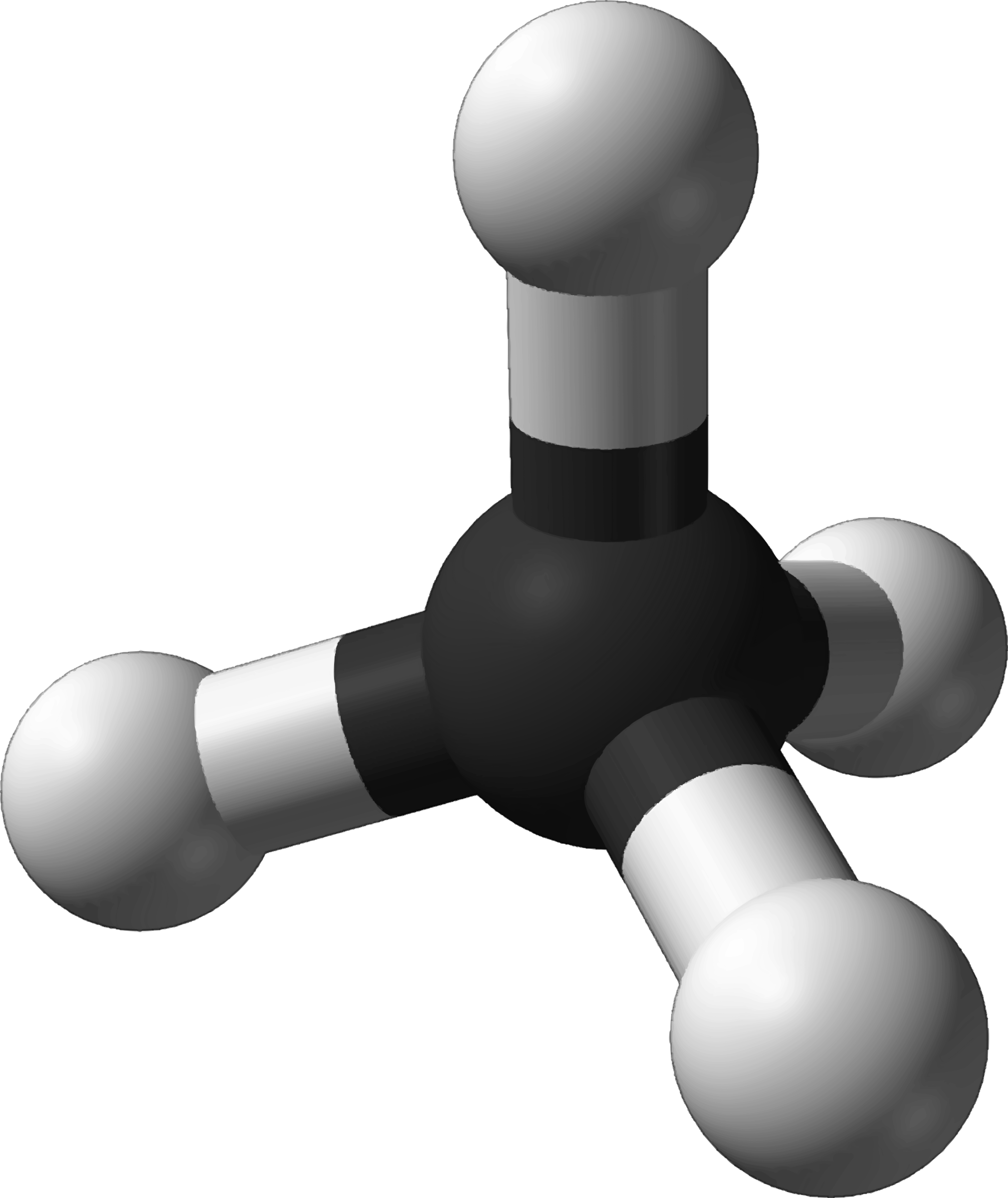 This Free Icons Png Design Of Famous Molecules - Methane Compound Clipart (2021x2400), Png Download