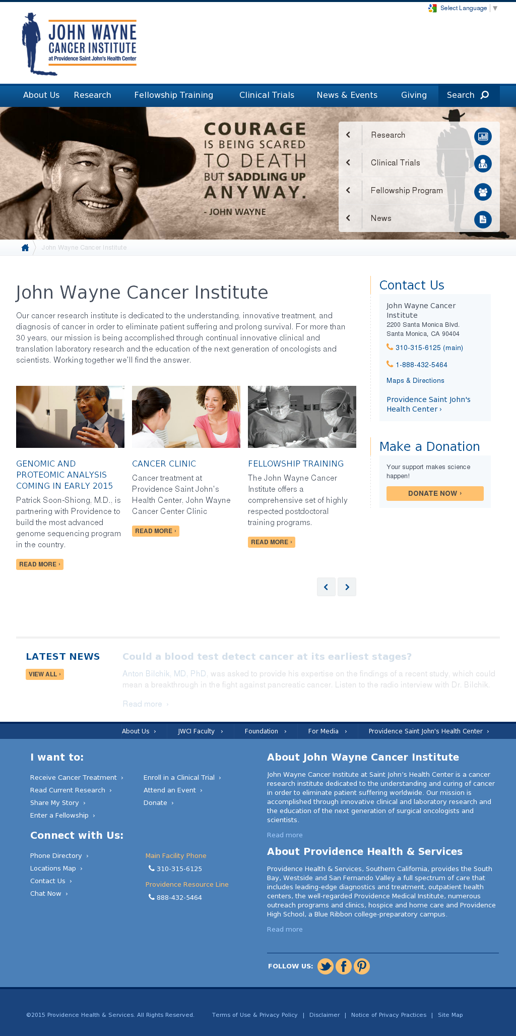 John Wayne Cancer Institute Competitors, Revenue And - Online Advertising Clipart (1024x2054), Png Download