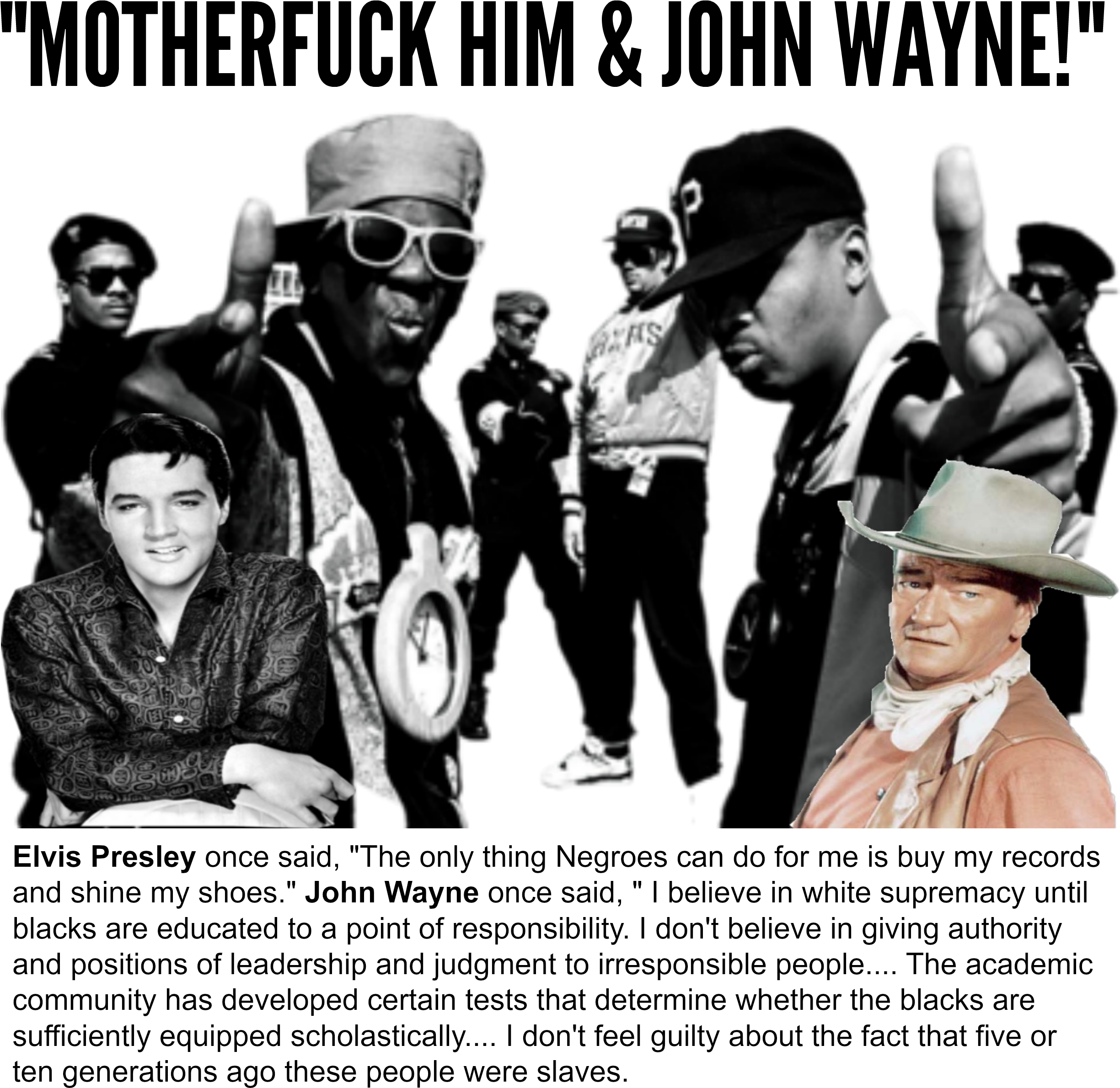 “elvis Was A Hero To Most But He Never Meant Shit To - Chuck D And Flava Flav Clipart (2462x2404), Png Download