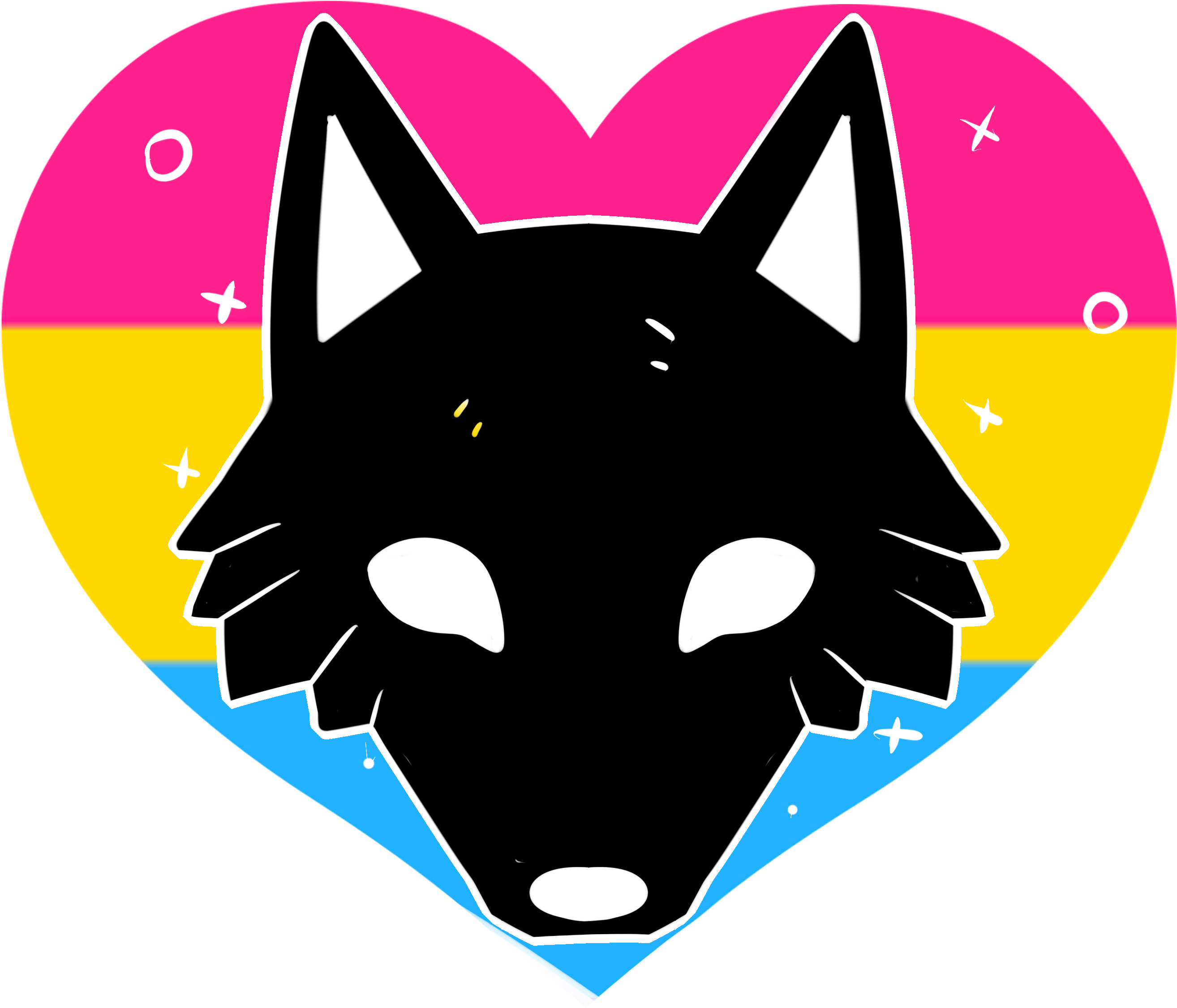 Pansexual Furry Pride - Pansexual Furry Pride Flag Clipart (2628x2252), Png Download
