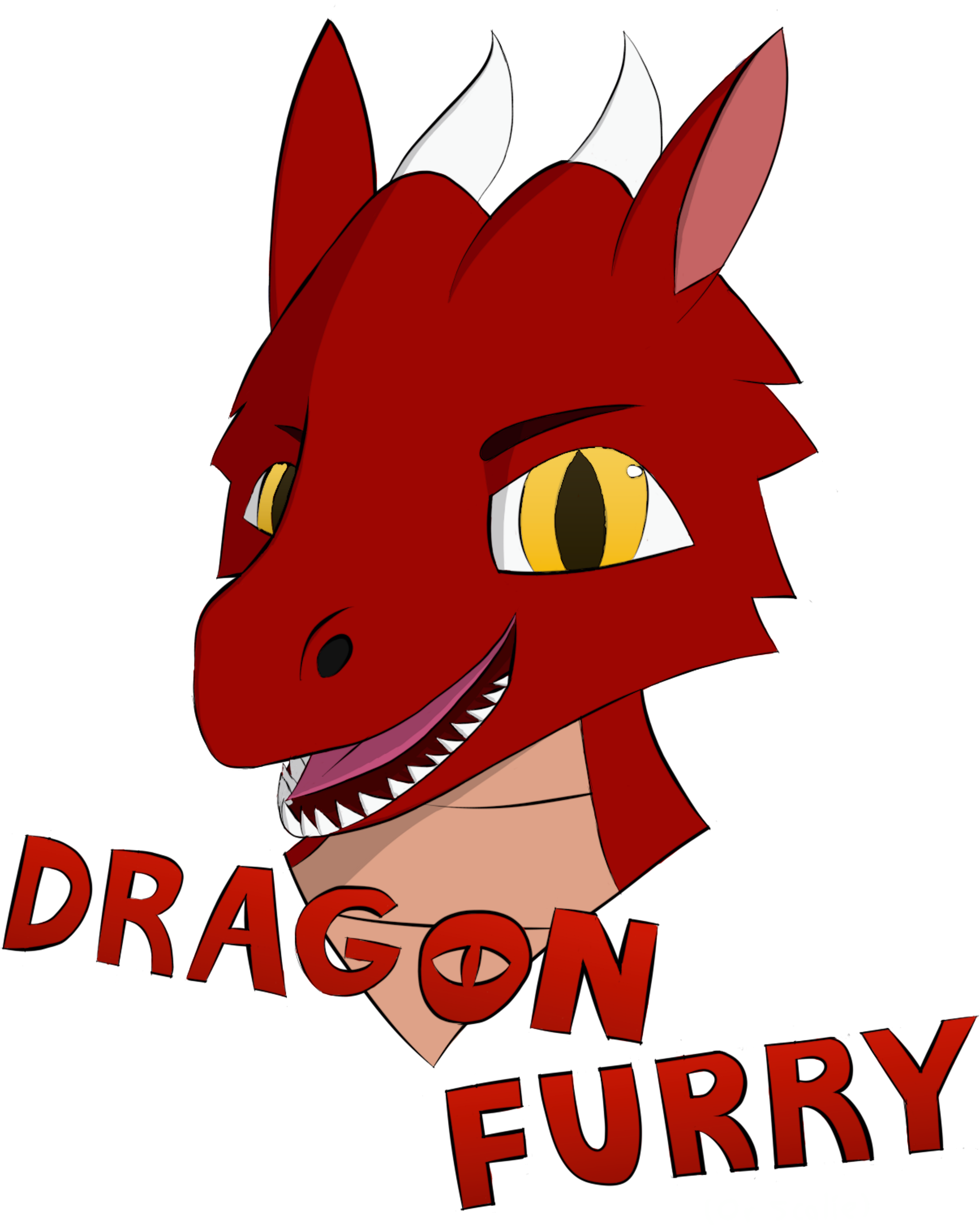 The Dragon Furry - Cartoon Clipart (2200x3000), Png Download