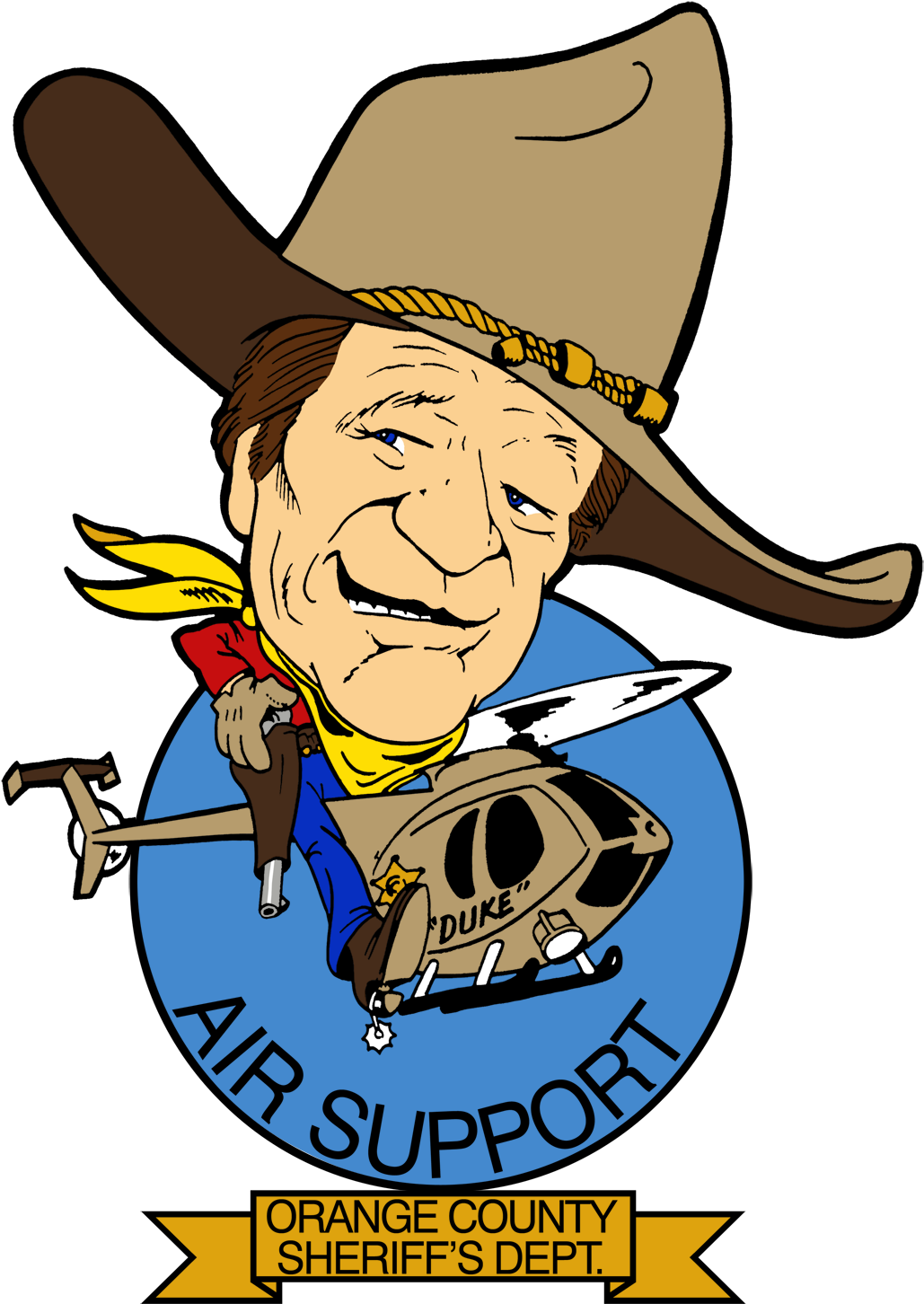 Badge Number - Orange County Sheriff Duke Clipart (1065x1500), Png Download