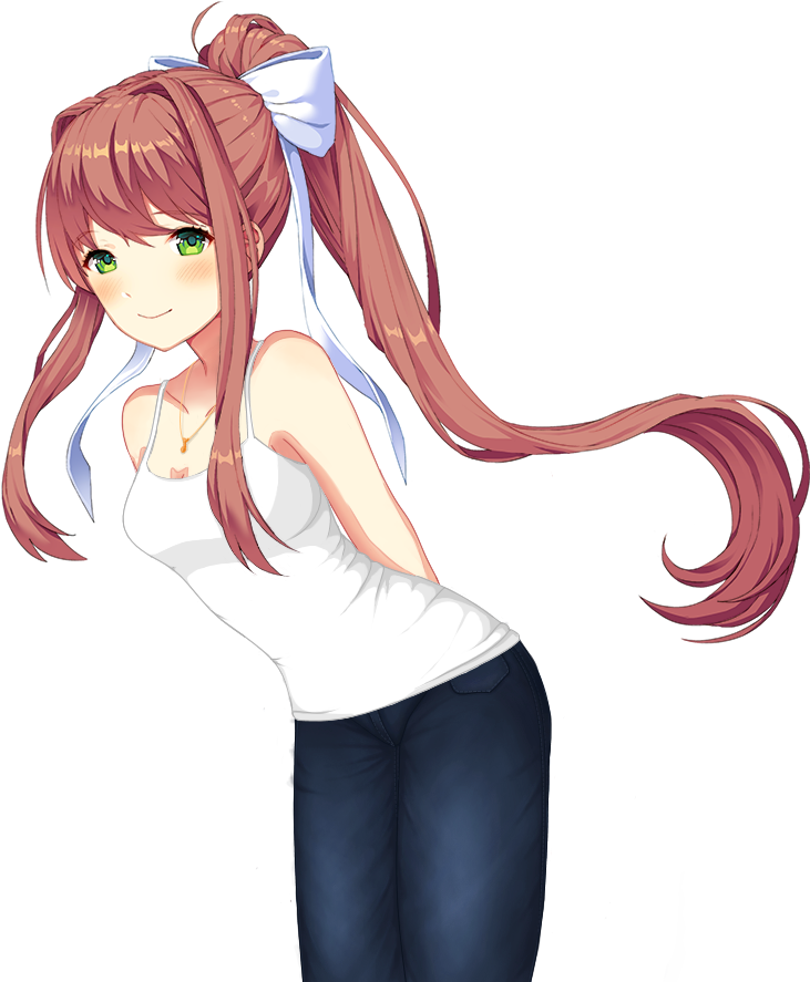 Https - //i - Redd - It/rrnl6d2y6ec21 - Doki Doki Literature Club Monika Clipart (960x960), Png Download