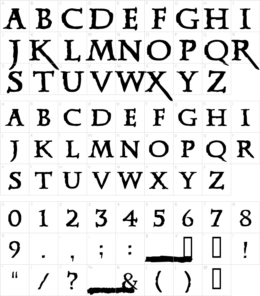 Font Characters 19 In Old English Clipart Large Size Png Image PikPng