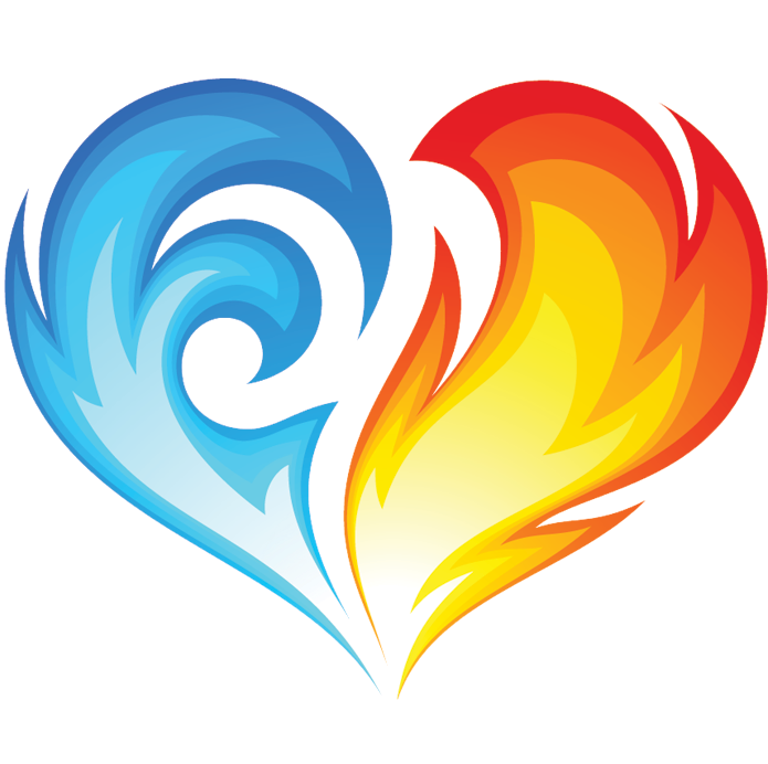 Dibujos De Corazones De Fuego Clipart (695x692), Png Download