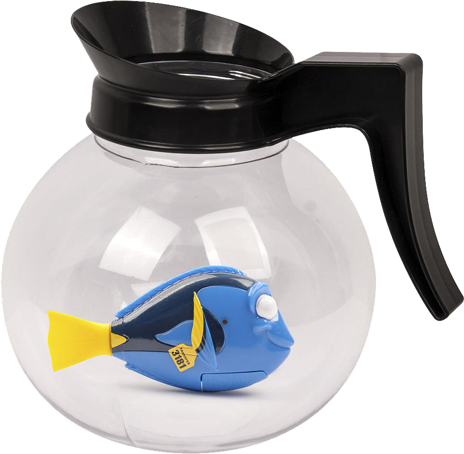Swimming Dory In Coffee Pot Playset - Finding Dory Coffee Pot Clipart (1000x1000), Png Download