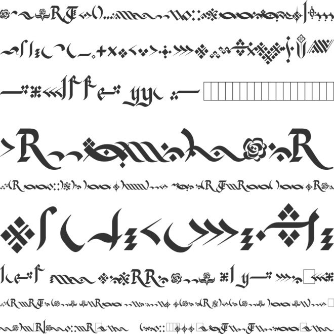 Kingthings Flourishes - Italic Font Clipart (660x659), Png Download