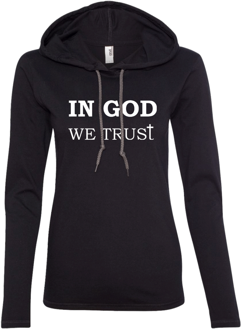 In God We Trust - Long-sleeved T-shirt Clipart (1155x1155), Png Download