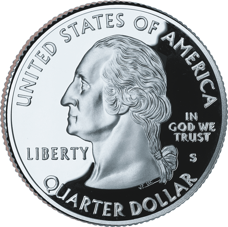 1999 Obverse Proof - United States Of America Quarter Dollar 1788 Clipart (771x768), Png Download