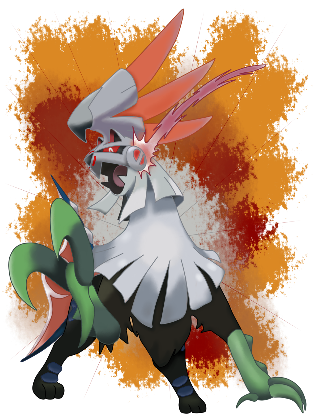 Recent Images - Fire Silvally Clipart (1024x1365), Png Download