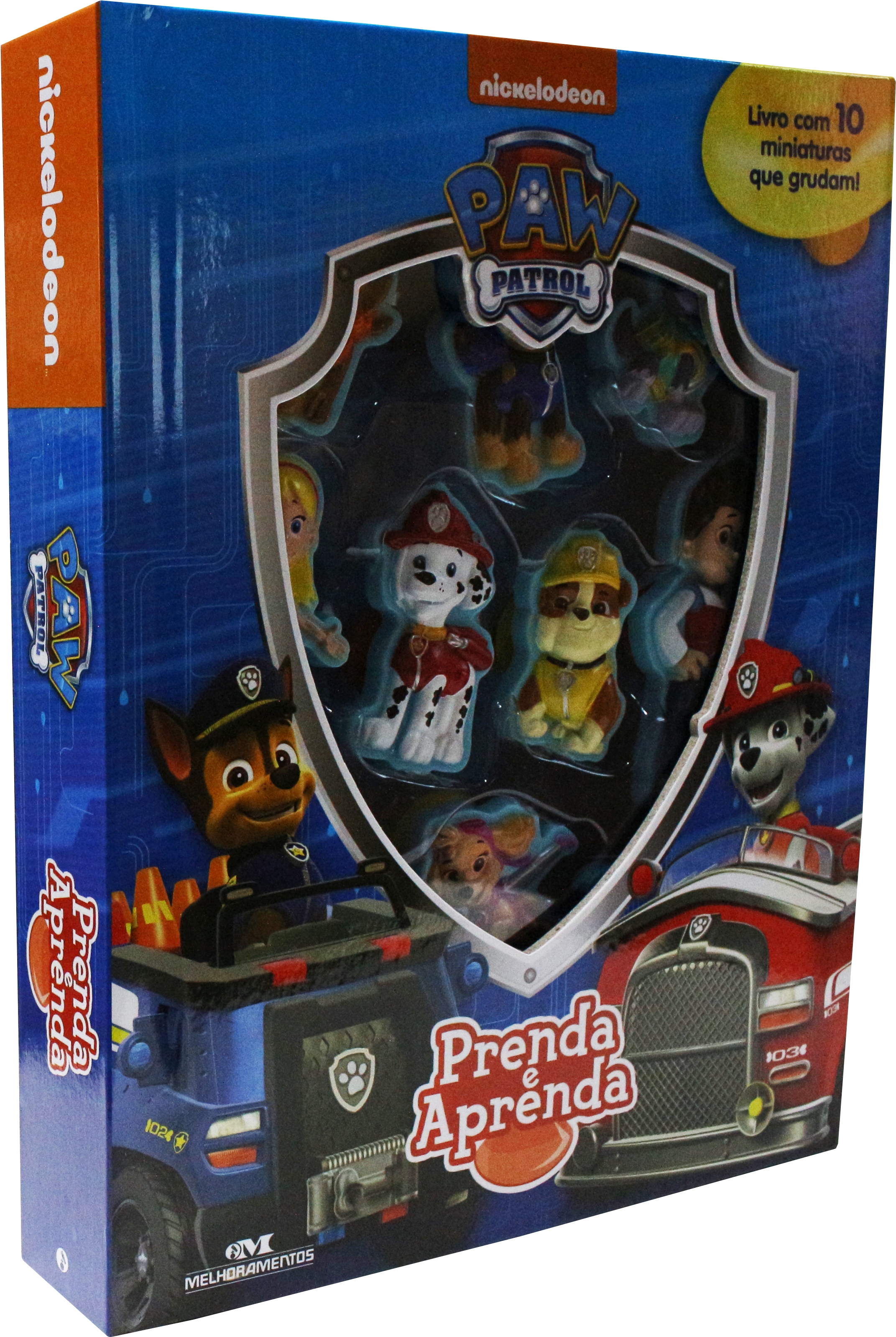 Patrulha Canina Prenda E Aprenda - Cenário Livro Da Patrulha Canina Com Miniaturas Clipart (2480x3368), Png Download