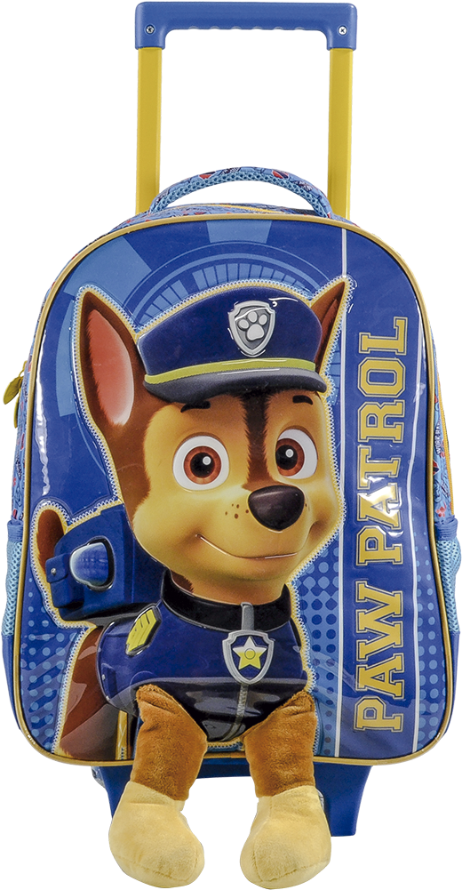 Mochila Com Rodinhas Patrulha Fluffy Conteudo - Mochila De Rodinha Patrulha Canina Clipart (1000x1000), Png Download