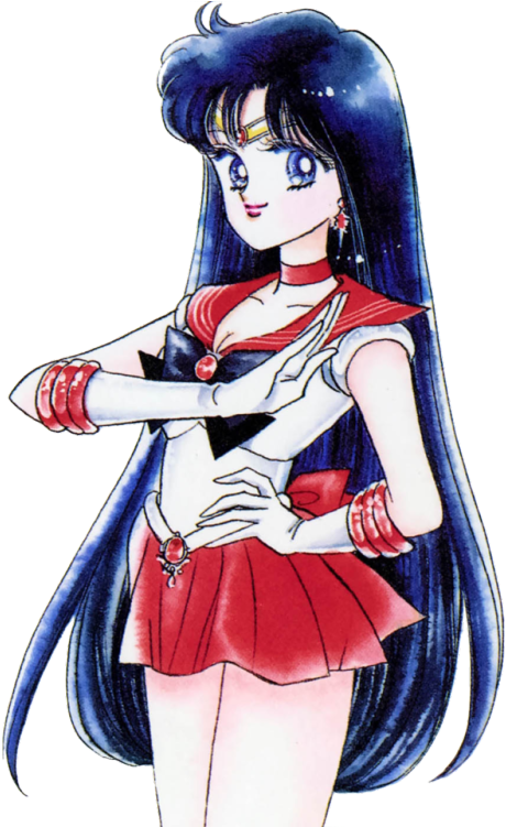 Sailor Moon Transparent Tumblr - Sailor Mars Clipart (481x750), Png Download