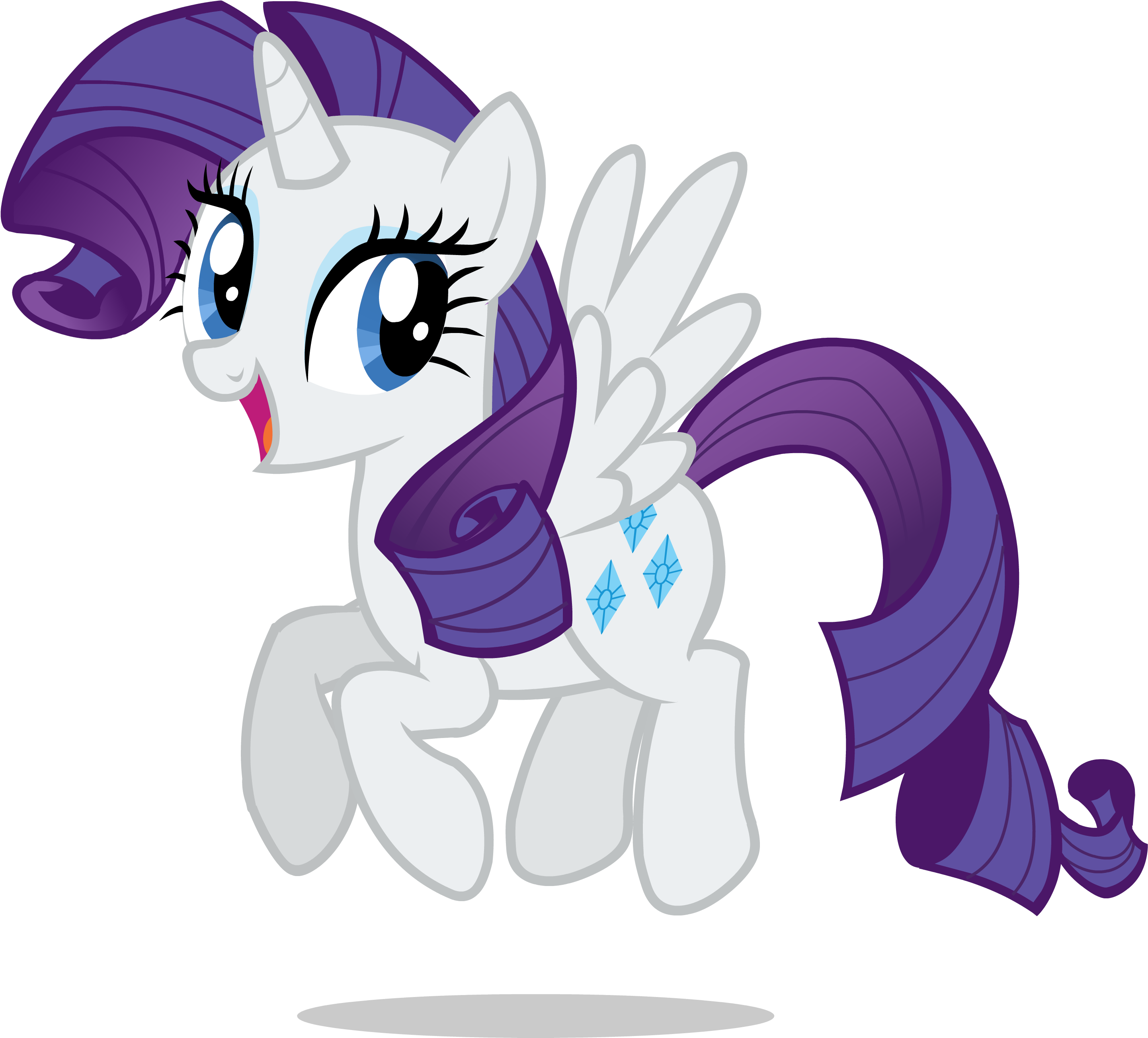 File 131350438183 - Pony Friendship Is Magic Rarity Clipart (3000x2695), Png Download