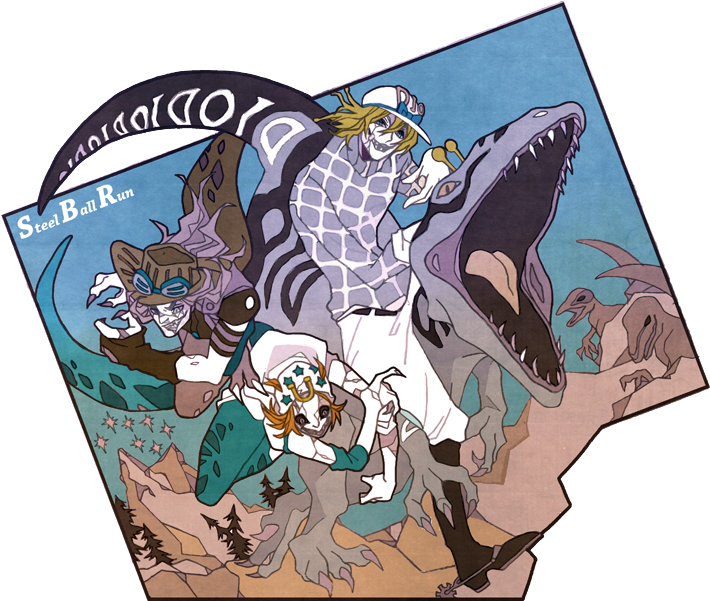 Diego Brando, Gyro Zeppeli, Johnny Joestar, And Scary - スケアリー モンスターズ Clipart (740x600), Png Download