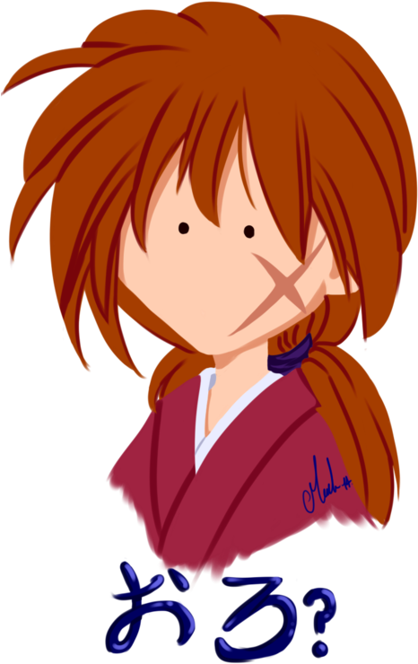 Himura Kenshin Oro - Himura Kenshin Fanart Clipart (466x740), Png Download