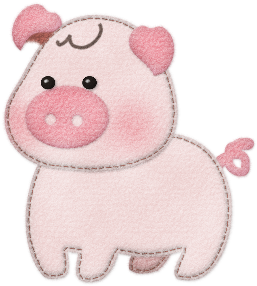 Animales Del Dulce Clipart De La Granja - Pig - Png Download (914x1014), Png Download