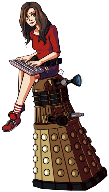 Doctor Who Dalek Art Clipart (500x700), Png Download