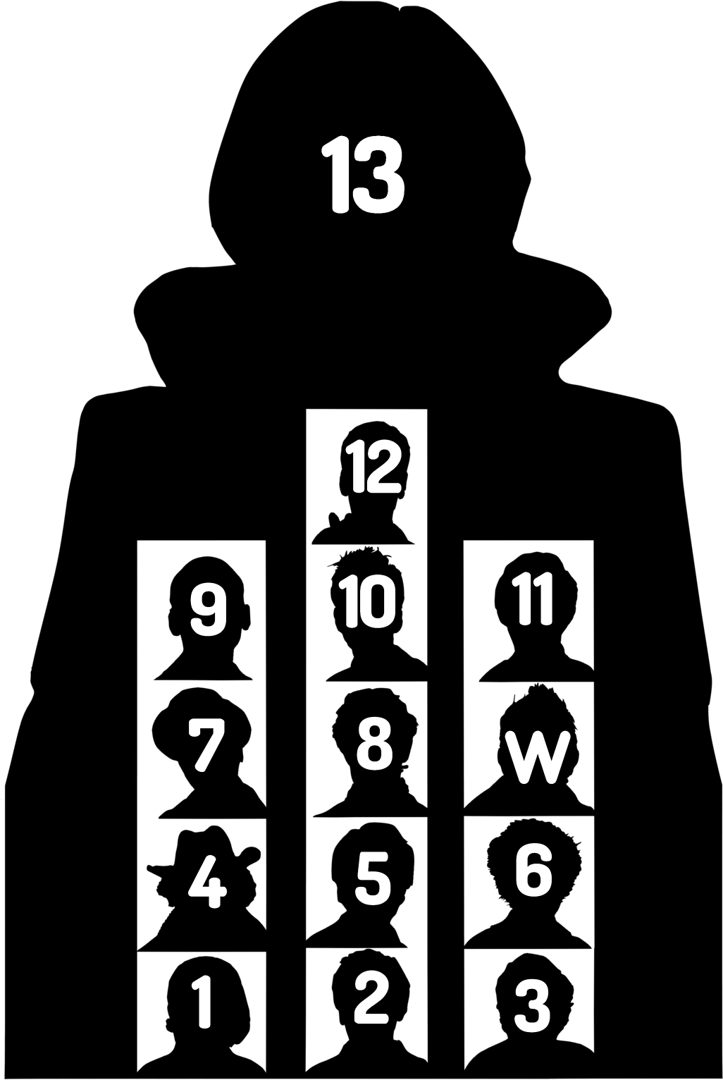 All Thirteen Doctors On The “13th” - Hoodie Clipart (1280x1784), Png Download