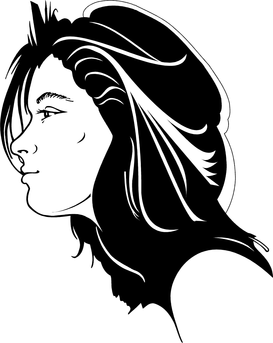 Woman Beautiful - Illustration Clipart (958x1203), Png Download