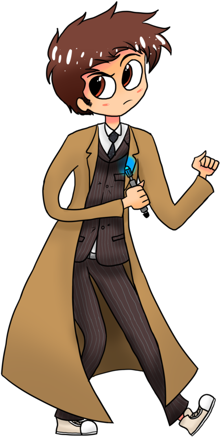 11th Doctor Cartoon Drawing - Cartoon Doctor Clipart (451x894), Png Download