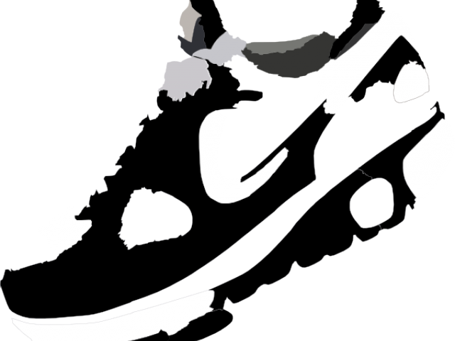 Running Shoes Clipart Sneaker Sole - Running Shoes Vector Png Transparent Png (640x480), Png Download