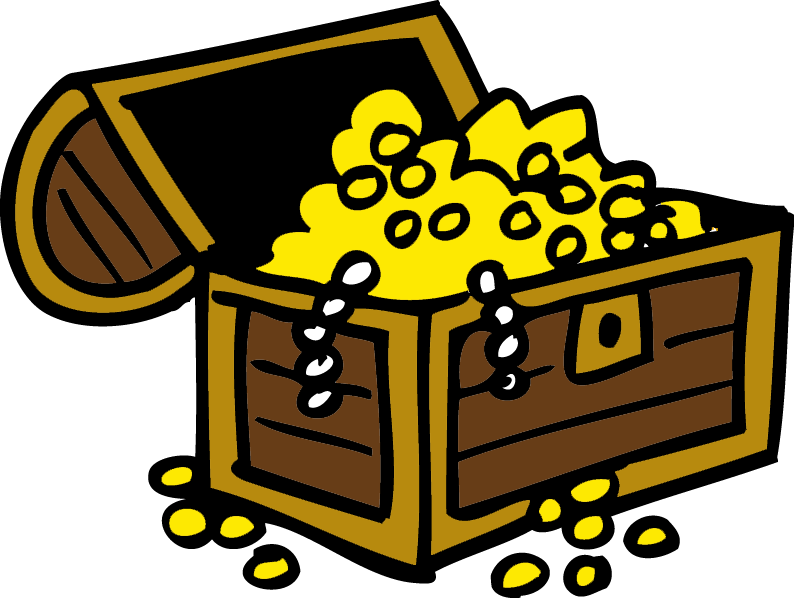 Treasure Chest Icon - Treasure Chest Color Clipart (794x598), Png Download