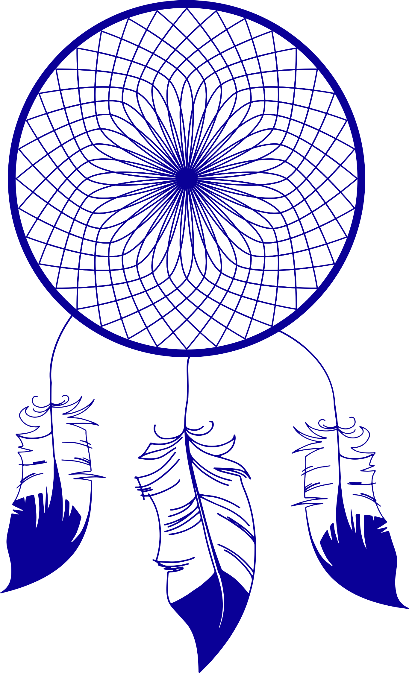 Catcher Remix Big Image Png Ⓒ - Dream Catcher Clipart Blue Transparent Png (1366x2249), Png Download