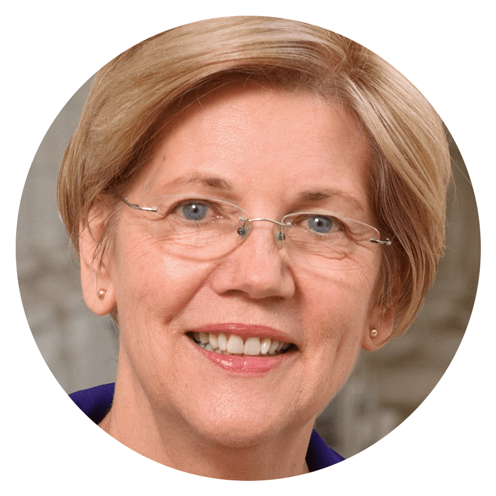 Elizabeth Warren Official Portrait - Elizabeth Warren First Woman Of Color Clipart (1000x1000), Png Download