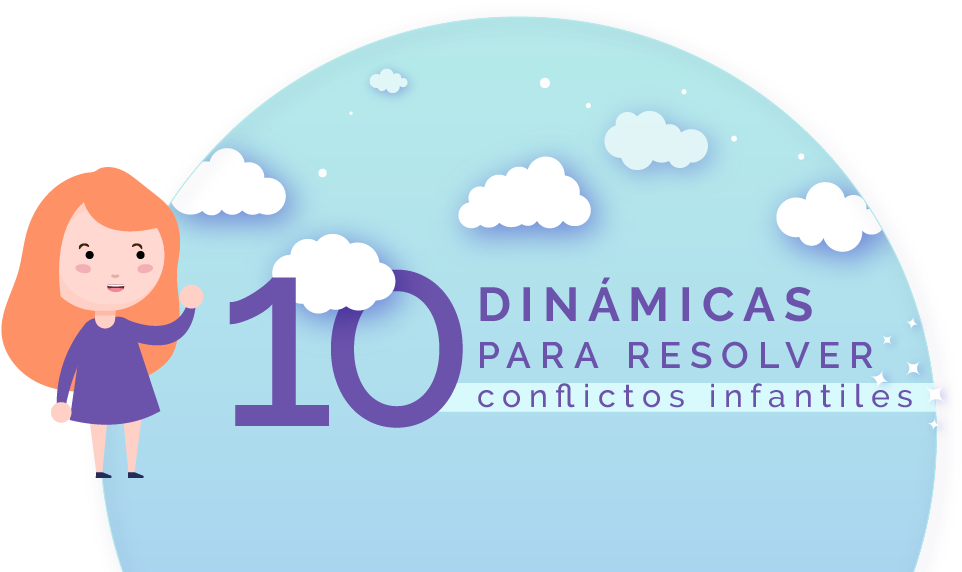 10 Dinamicas Para Resolver Conflictos Infantiles Colegio - Illustration Clipart (1601x650), Png Download