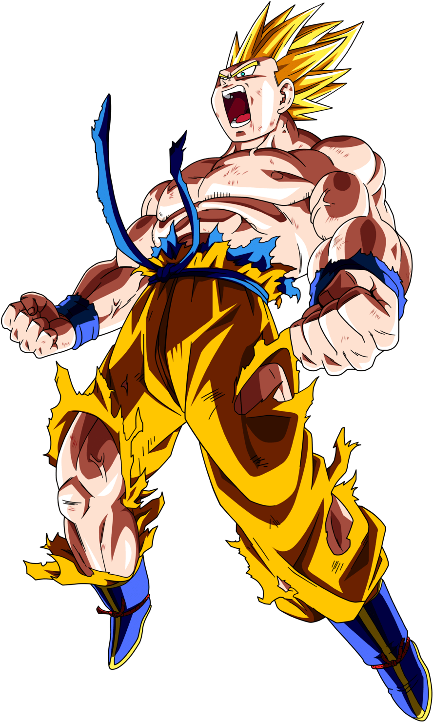 Dragon Ball Z Goku Ssj Clipart (993x1566), Png Download