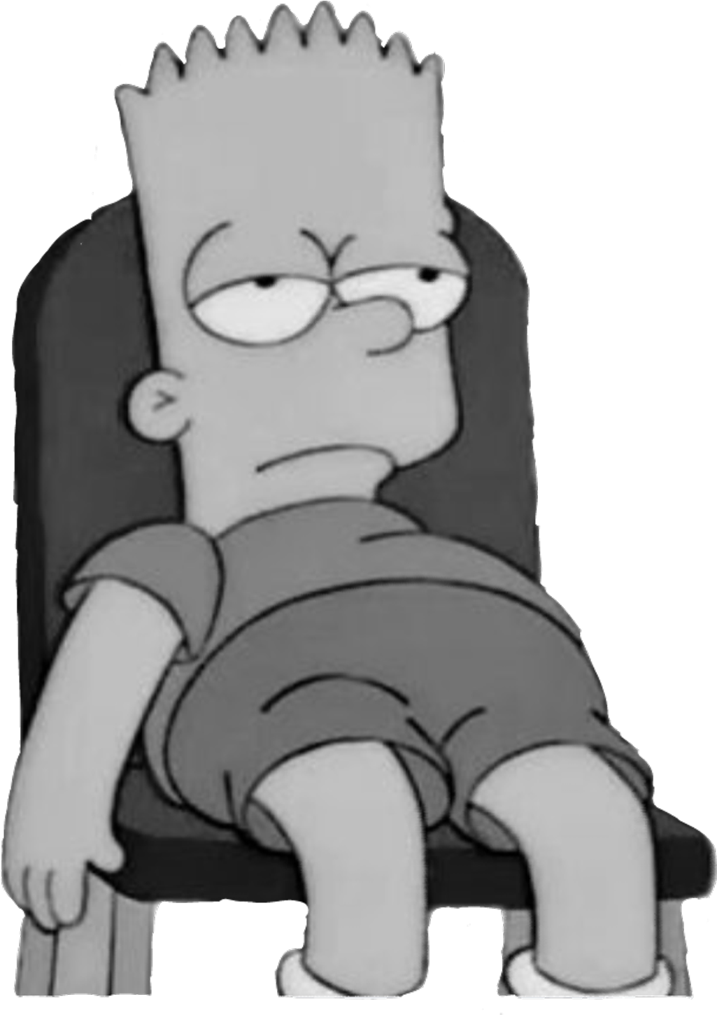 Bart Clipart Sad - Bart Simpson Sad Boy - Png Download (1024x1480), Png Download