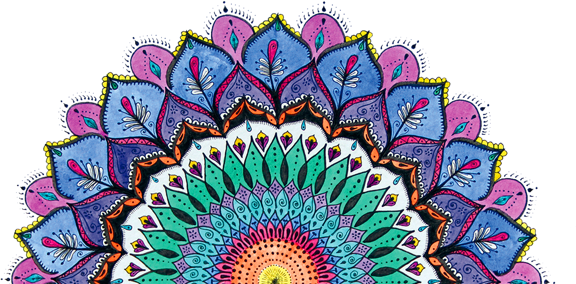 Top Images For Dream Catcher Tumblr Sticker On Picsunday - Color Mandala Design Png Clipart (1218x568), Png Download
