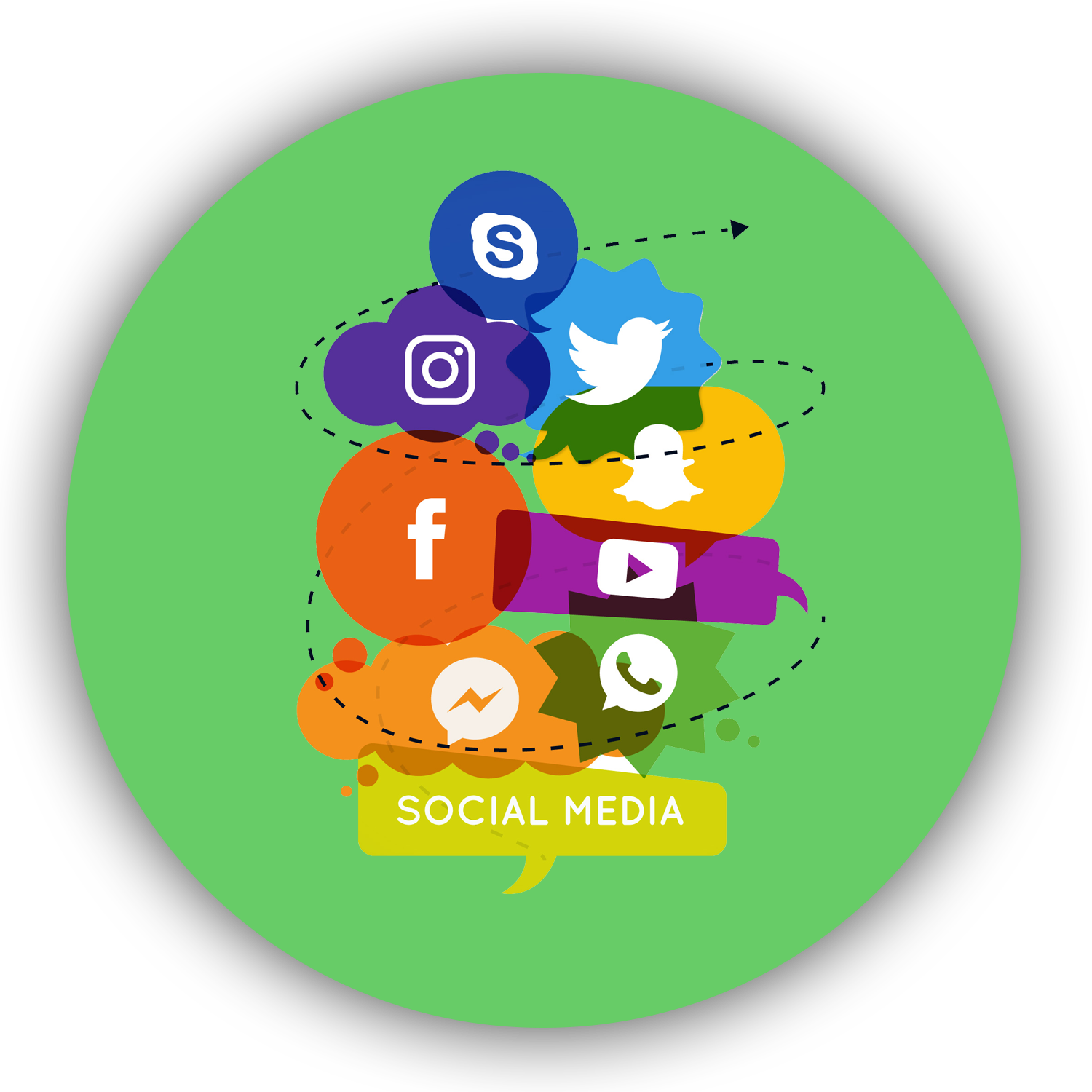 Redes Sociales - Promotion Social Media Clipart (1500x1500), Png Download
