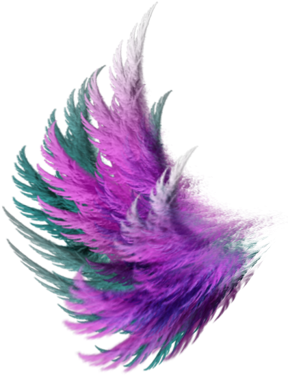 #stickers #tumblr #sitckertumblr #png #hípster #wing - Png Transparent Purple Feather Clipart (458x588), Png Download