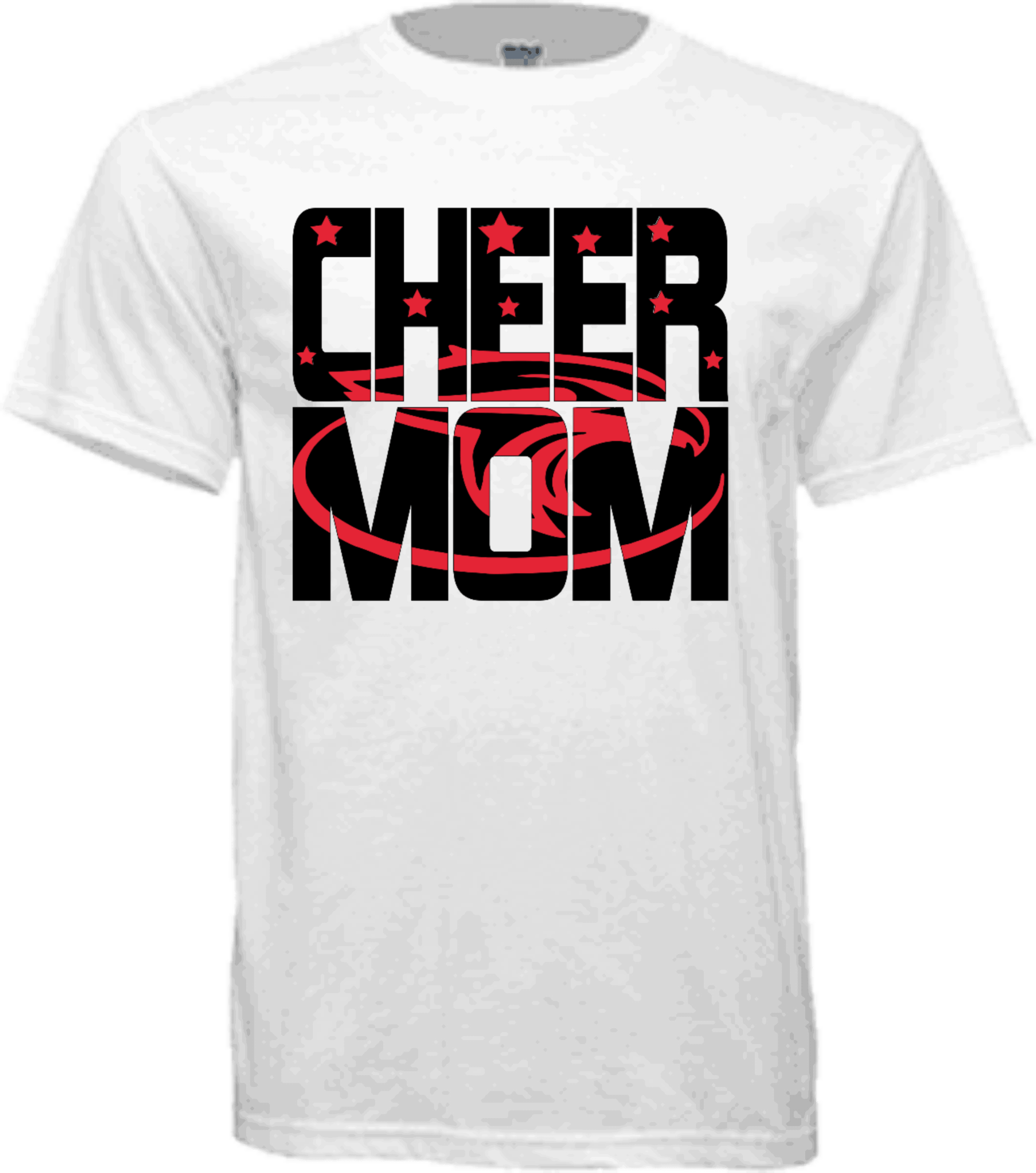 Home / Family Shirts / Cheer Mom Knock-out Shirt - Active Shirt Clipart (1809x2048), Png Download