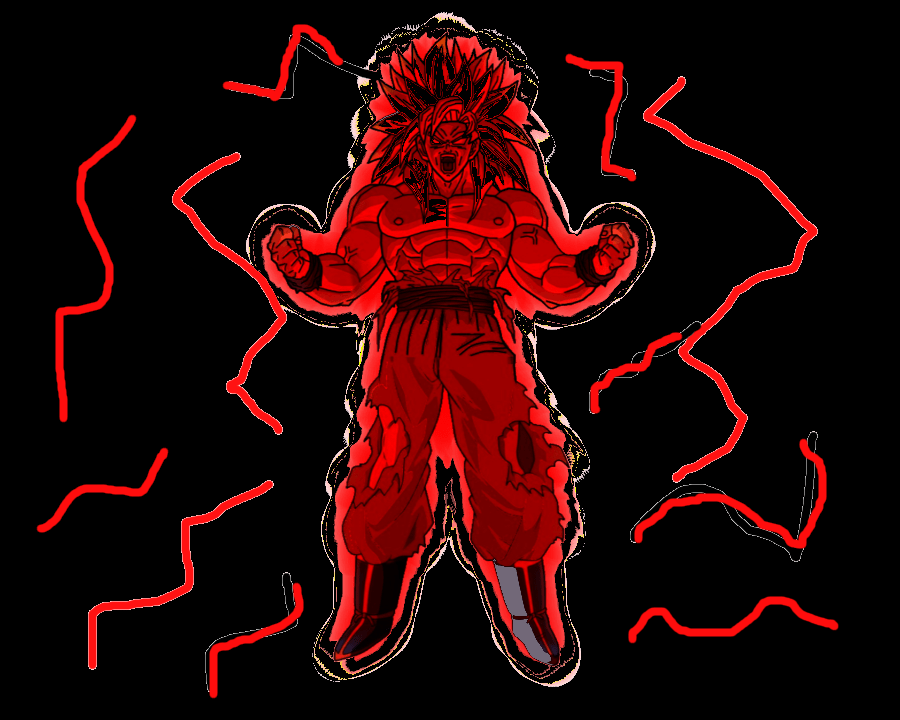 Goku Kaioken X 100 Clipart (900x720), Png Download