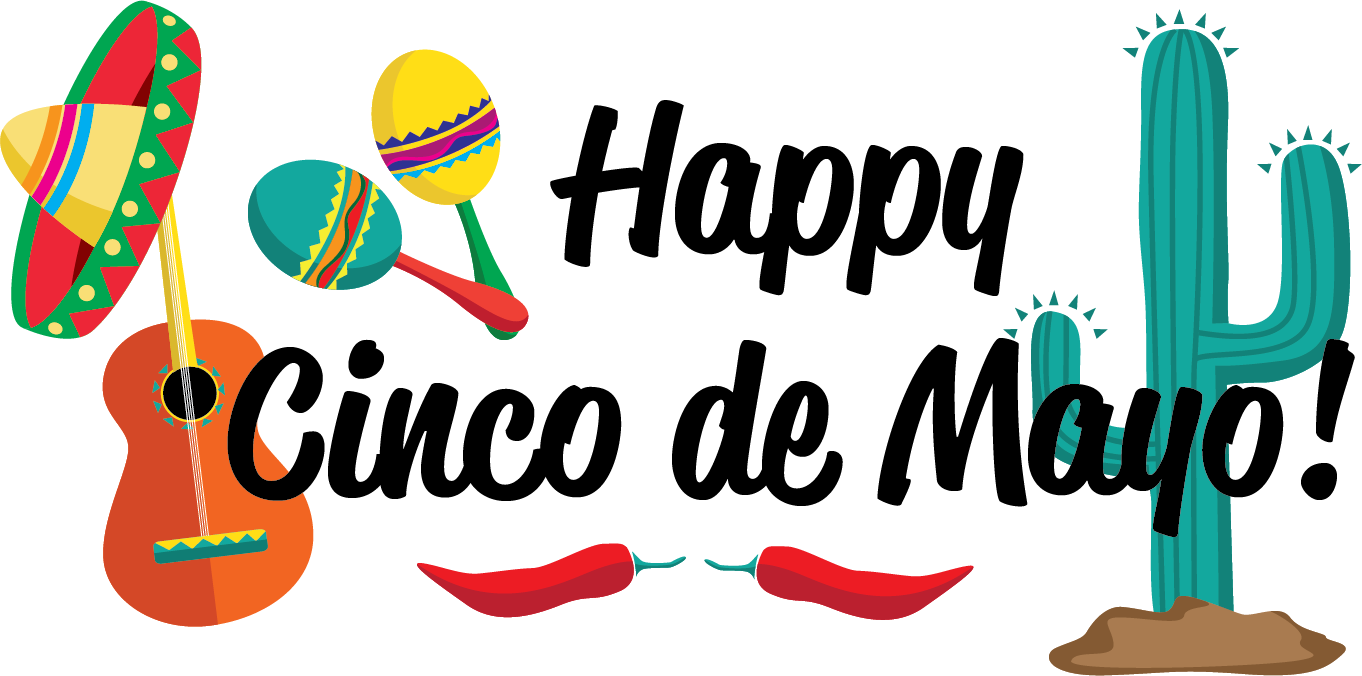 Happy Cinco De Mayo Clipart - Png Download (1362x676), Png Download