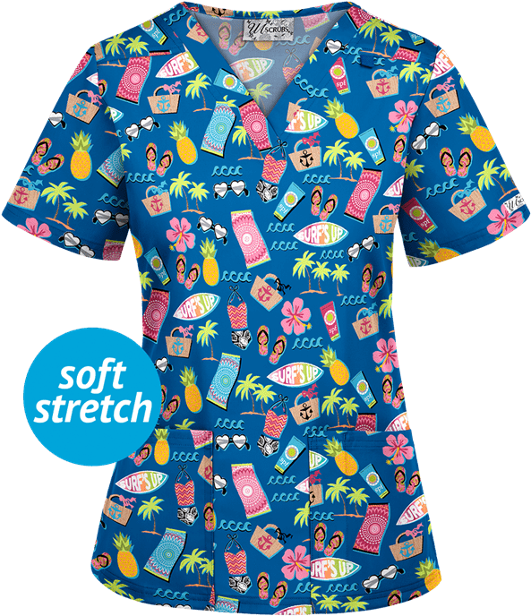 Ua362rsu - Scrubs With Eyeglasses Print Clipart (600x720), Png Download