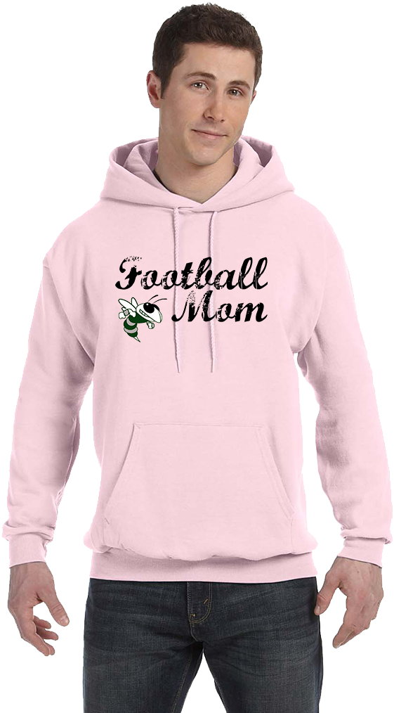 Mpw Football Mom Hoodie - Hanes Ecosmart Hoodie Yellow Clipart (1024x1024), Png Download