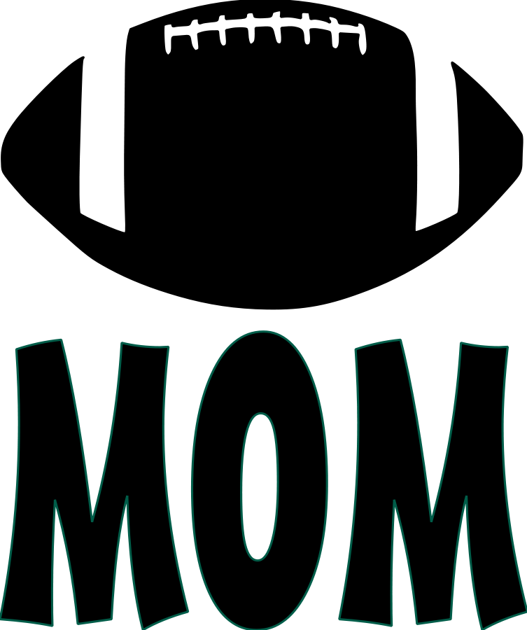Football-mom2 File Size - Wilson Football Clipart (753x900), Png Download